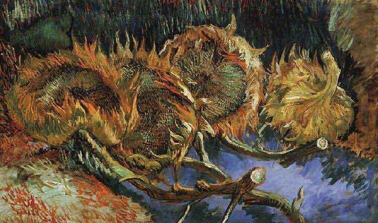 Vincent Van Gogh Four Withered Sunflowers Sweden oil painting art